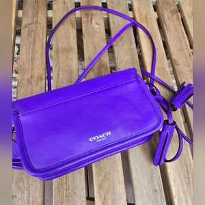 Coach Vibrant Purple Crossbody Bag